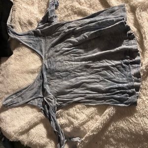 Soft and sexy shoulder hole tank top